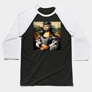 Mona Lisa Inspired - Funny Ice Hockey Baseball T-Shirt